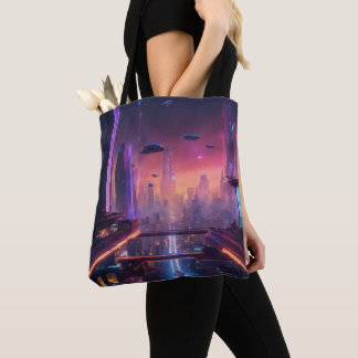 Chic Cartoon auf trendy Tasche: Tragen Sie in Styl