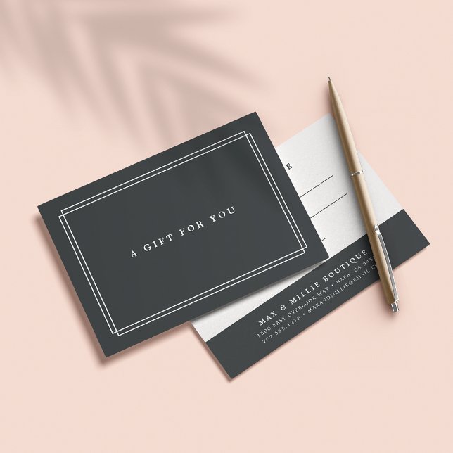 Chic Charcoal | Geschenkgutschein (Von Creator hochgeladen)