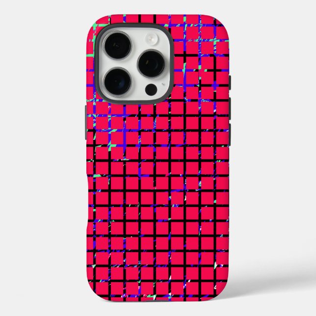 Chic Checkered Pattern Design Case-Mate iPhone Hülle (Rückseite)