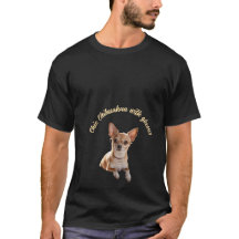 Chic Chihuahua T - Shirt mit Brille