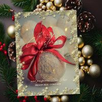 Chic Christmas Balls Red Bow Stars Company