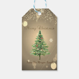 Chic Christmas Tree, Confetti Geschenkanhänger