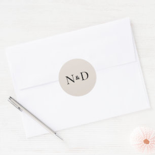 CHIC CIRCLE WEDD Umschlag Aufkleber