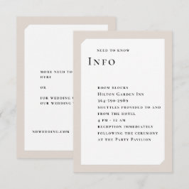 CHIC CIRCLE WEDING BEGLEITKARTE