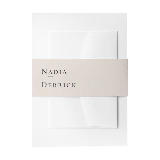 CHIC CIRCLE WEDING EINLADUNGSBANDEROLE (Vorderseite Beispiel)