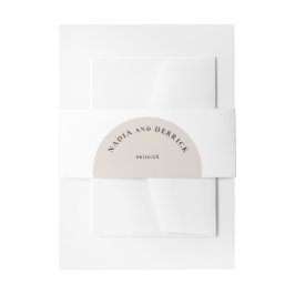 CHIC CIRCLE WEDING EINLADUNGSBANDEROLE