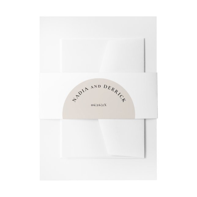 CHIC CIRCLE WEDING EINLADUNGSBANDEROLE (Vorderseite Beispiel)