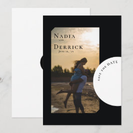 CHIC CIRCLE WEDING SAVE THE DATE