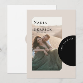 CHIC CIRCLE WEDING SAVE THE DATE