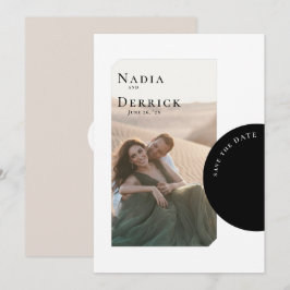 CHIC CIRCLE WEDING SAVE THE DATE