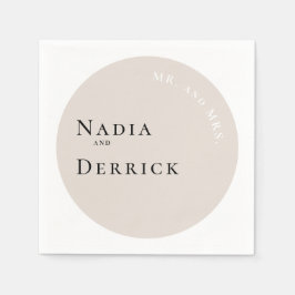 CHIC CIRCLE WEDING SERVIETTE