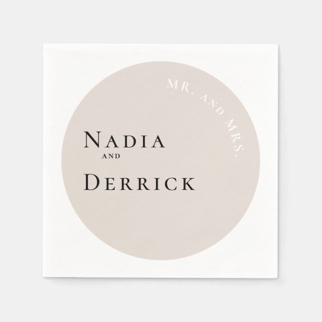 CHIC CIRCLE WEDING SERVIETTE (Vorderseite)