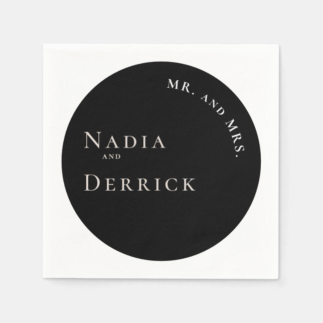 CHIC CIRCLE WEDING SERVIETTE (Vorderseite)