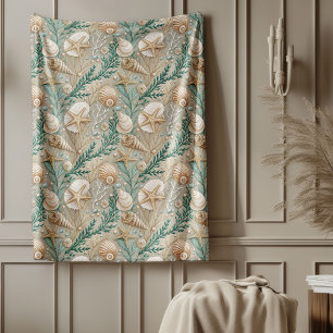 Chic Coastal Blanket mit subtilem maritimen Charme Fleecedecke