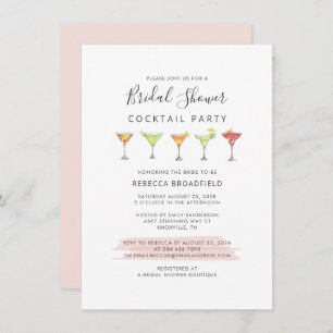 Chic Cocktail Party Script-Brautparty Einladung