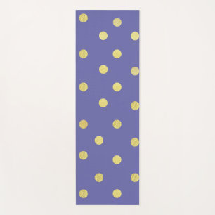 Chic Color and Gold Dots Muster Yogamatte