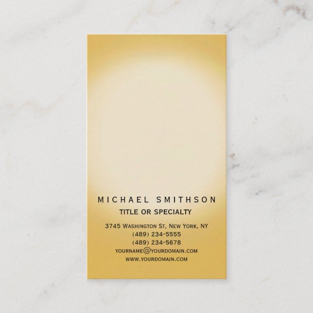 Chic Contemporary Simple Consultant Business Card Visitenkarte (Vorderseite)