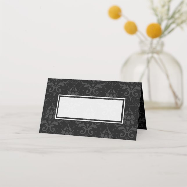 Chic Contemporary Wedding Platzkarte (Vorderseite)