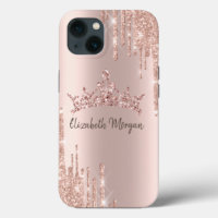 Chic Cool Glitzer Crop Drop Rose Gold