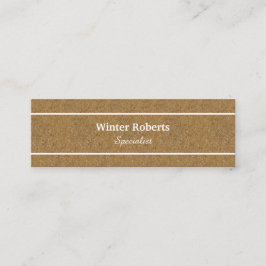 Chic Cork Holz Mini Visitenkarte