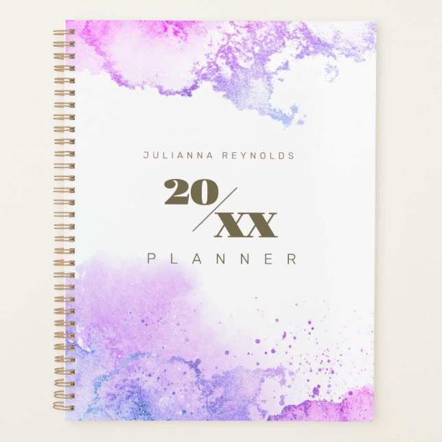 Chic Cosmic Lila Planner Planer (Vorderseite)