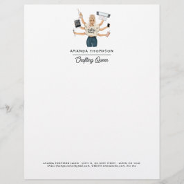 Chic Crafting Queen Business Branding Briefbogen