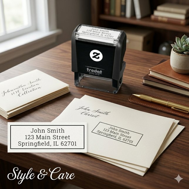 Chic Custom Address-Briefmarke für Zuhause oder Of Permastempel (Chic Custom Address Stamp for Home or Office)