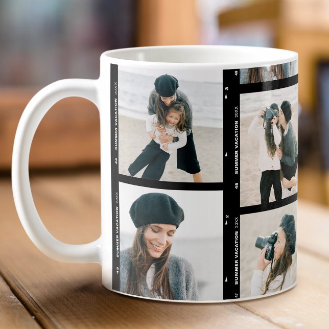 Chic Custom Foto Film Strip Family Kaffeetasse (Von Creator hochgeladen)