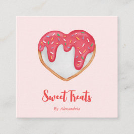 Chic Custom Made Cookie Bäckerei Koch Quadratische Visitenkarte