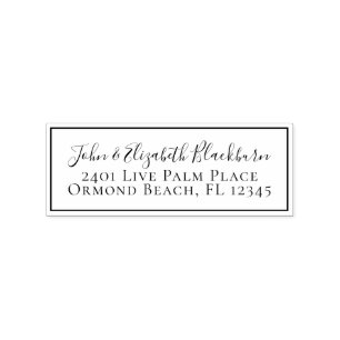 Chic Custom Personalisiert Return Address Label Gummistempel