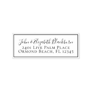 Chic Custom Personalisiert Return Address Label Gummistempel