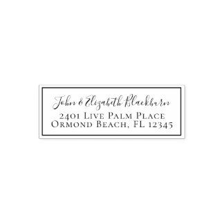 Chic Custom Personalisiert Return Address Label Permastempel