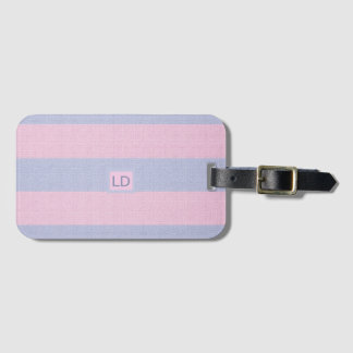Chic Customizable Candy Pink & Sky Blue Gepäckanhänger