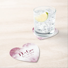 Chic Customized Name Marble I Do Crew Wedding Untersetzer