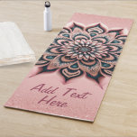 Chic Customized Rose Gold Glitzer Elegante Mandala Yogamatte<br><div class="desc">Chic Customized Rose Gold Glitzer Elegant Mandala Yoga Mat Rose Gold - Rosa, Imitate, Metallic, Glitzer, Sparkle .Elegante Mandala rosa, rot, Marineblau und weiß mit dunkelaquamarinen Akzenten gemalt. Personalisieren Sie diese Matte und fügen Sie Ihren eigenen Text oder Namen hinzu. Diese Yoga-Matte macht den perfekten Urlaub, Weihnachten, Valentinstag, Jubiläum, Babydusche...</div>