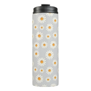 Chic Daisy Blume Pattern - Niedliches Blumendesign Thermosbecher