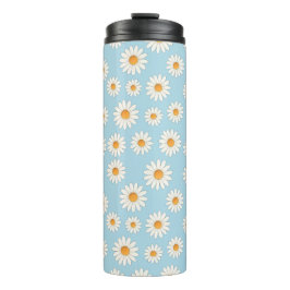 Chic Daisy Blume Pattern - Niedliches Blumendesign Thermosbecher