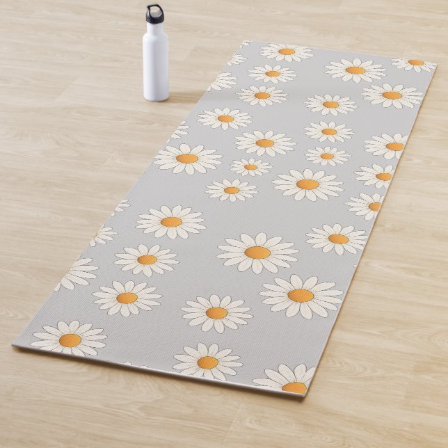 Chic Daisy Blume Pattern - Niedliches Blumendesign Yogamatte (Beispiel)