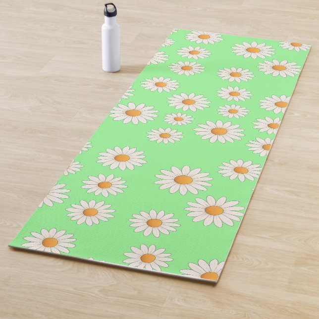 Chic Daisy Blume Pattern - Niedliches Blumendesign Yogamatte (Beispiel)