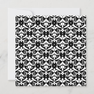 Chic Damask Einladung