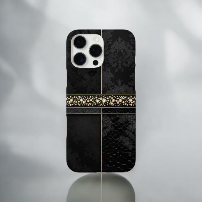 Chic Damask & Gold Case-Mate iPhone Hülle (Von Creator hochgeladen)