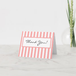 CHIC DANK SIE NOTE_ 04 BLUSH/WHITE STRIPES DANKESKARTE