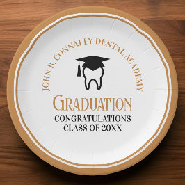 Chic Dental School Custom Dentist Graduation Party Pappteller