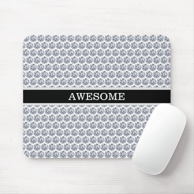 Chic Diamonds/Fraktal Mosaik Mousepad (Mit Mouse)