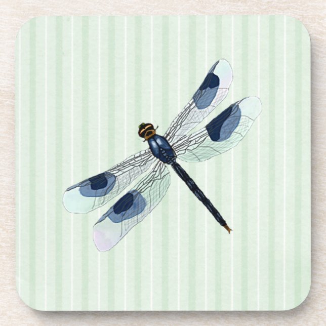 Chic Dragonfly Cork Back Untersetzer (Vorderseite)