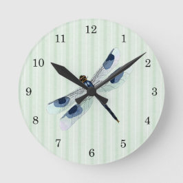 Chic Dragonfly Wall Clock Runde Wanduhr