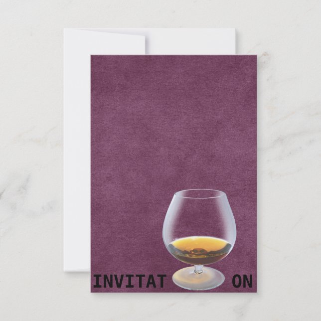 Chic Drink Dinner Vip Personalisierte Einladung (Vorderseite)