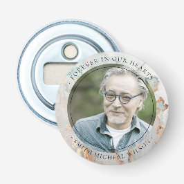 CHIC DUSKY GRAY GOLD AGATE BEILEID MEMORIAL FOTO FLASCHENÖFFNER