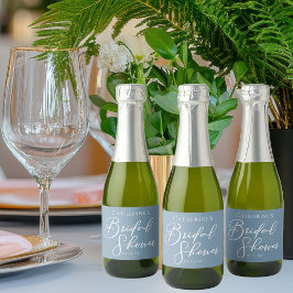Chic Dusty Blue Brautparty White Personalisiert