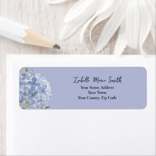 Chic Dusty Blue Hydrangea Blume Hochzeit Einladung